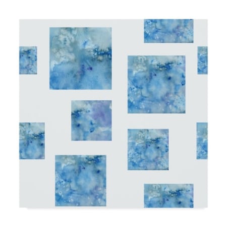 Summer Tali Hilty 'Square Pattern On White' Canvas Art,18x18